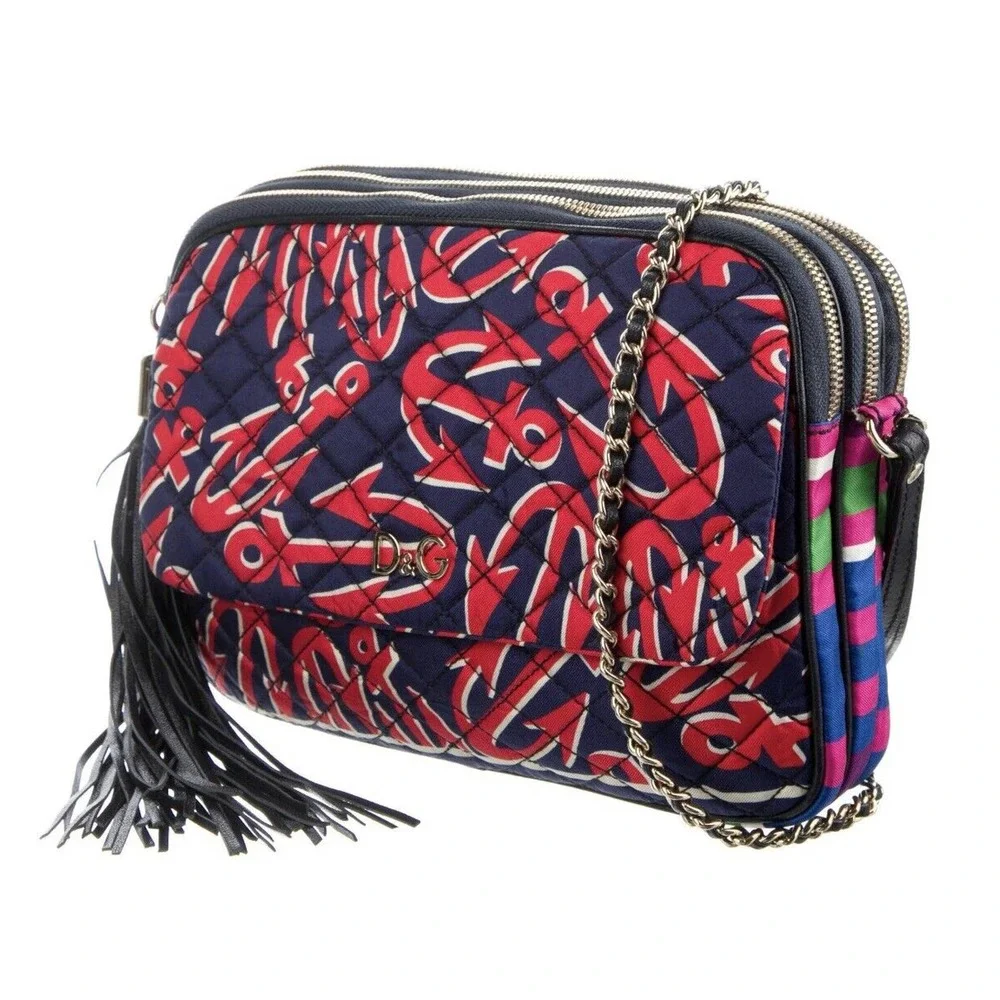 Dolce & Gabbana Lily Galm Crossbody D&g Guilted Convertible‎ Multicolor Bag